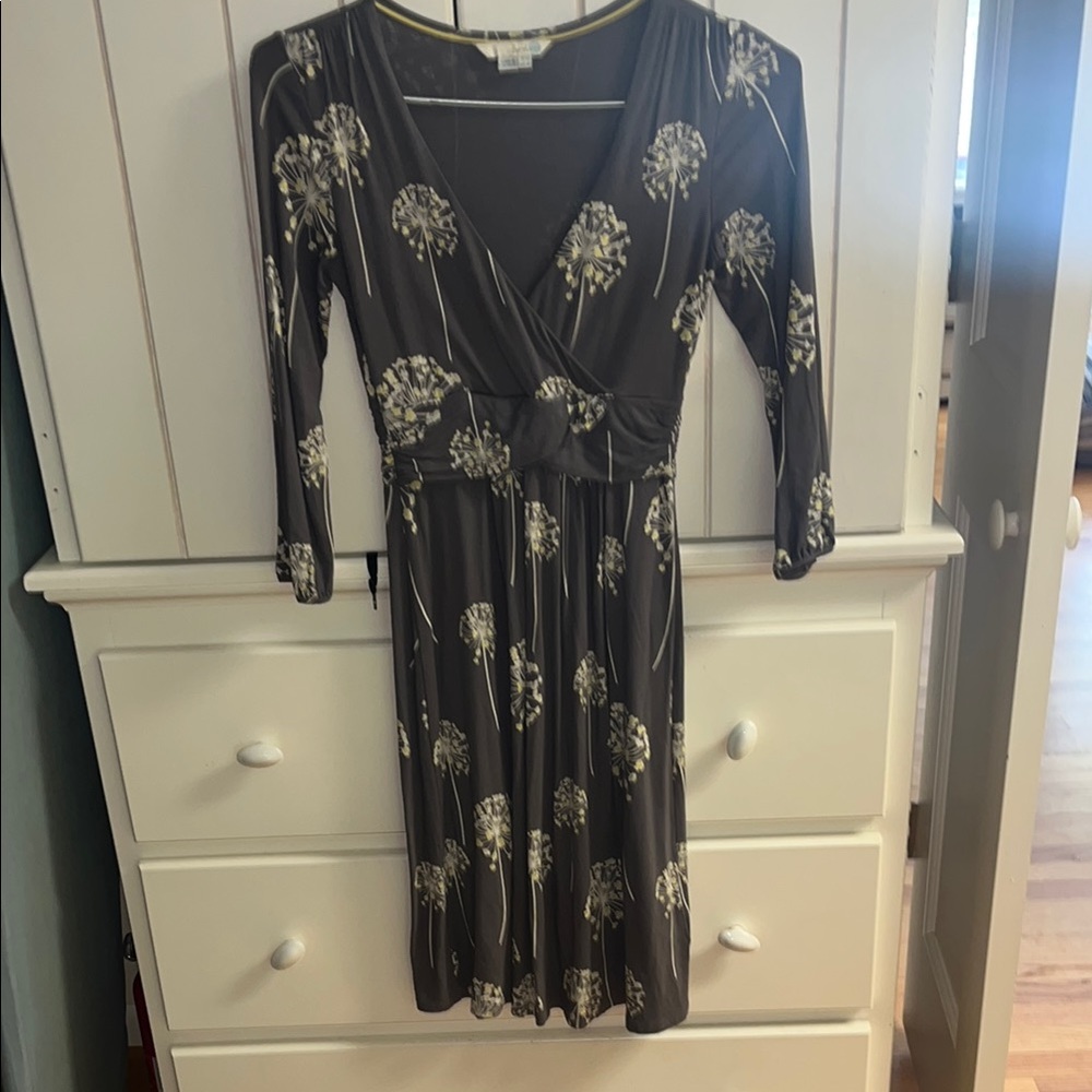 Boden Gray Dandelion Dress US6/28